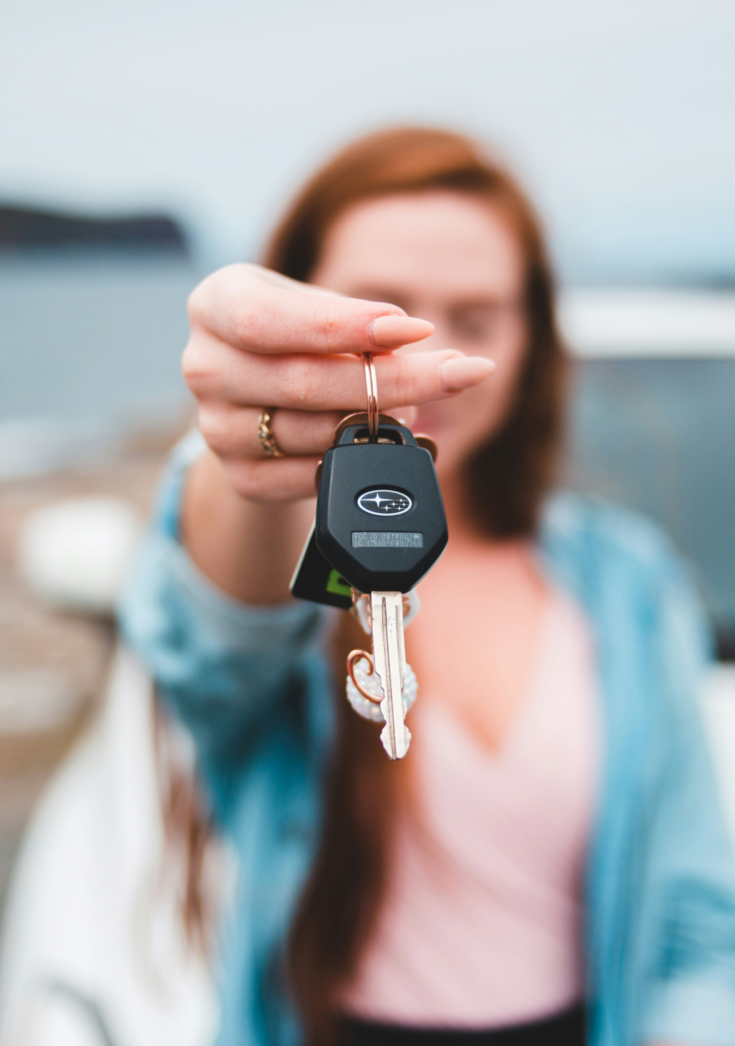 Woman with keys
